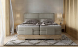 VALSEN – Lit Électrique en Bois Chêne Massif avec Matelas Bonell