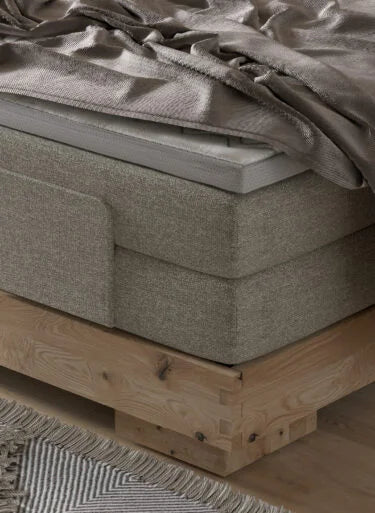 VALSEN – Lit Électrique en Bois Chêne Massif avec Matelas Bonell