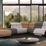 CALIS - Canapé modulable avec assise électrique - 271 x 246 cm