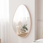 RANA - Miroir Chêne vieilli - 80 x 50 cm