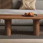 JEAN - Table basse en Bois de Manguier Brun Clair - 120 x 60 cm