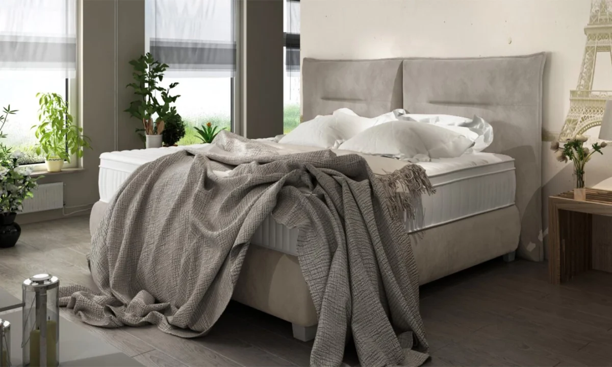 FOG - Lit avec Tête de Lit et Sommier