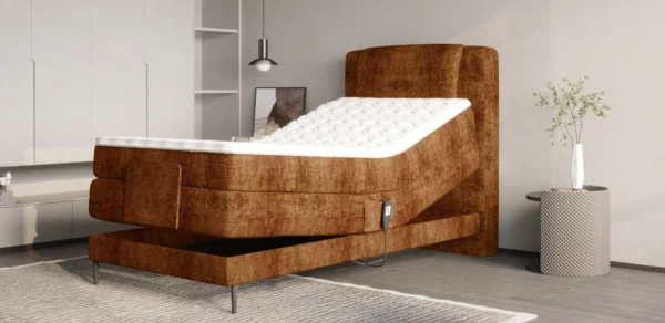WAVE 100 - Lit Électrique Box Spring avec Matelas à Ressorts
