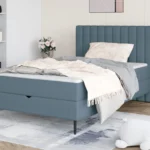 NEPO - Lit Coffre avec Tête de Lit et Surmatelas