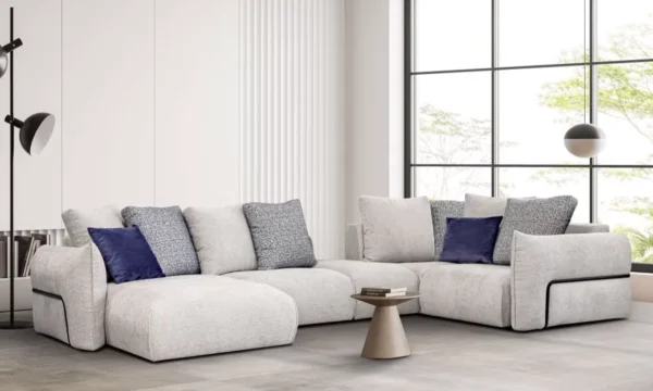 DIXON - Canapé modulable - 366 x 216 cm