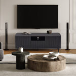 Lagos - Meuble TV en Effet Brun Foncé - 140 cm