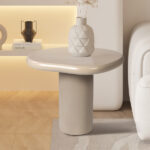 TAVIRA - Table Basse Effet Ciment - 58 cm