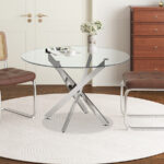 LASI - Table à manger en Verre - 120 cm